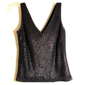 Banana Republic Black sequin top